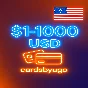 ✅Карта США/ЕС номиналом 1–1000 долларов действует везде