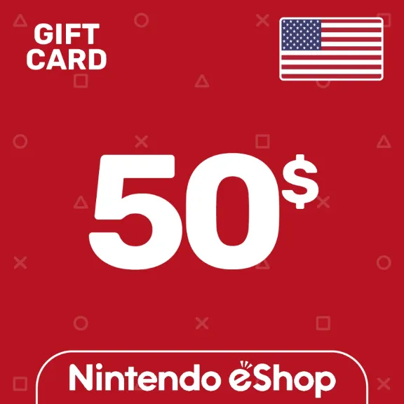 Nintendo eShop Gift Card 50 USD US-region (Моментально)