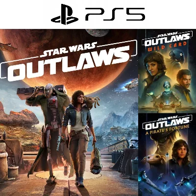 Star Wars Outlaws + 2 DLC PS5 P3 Rent from 15 days