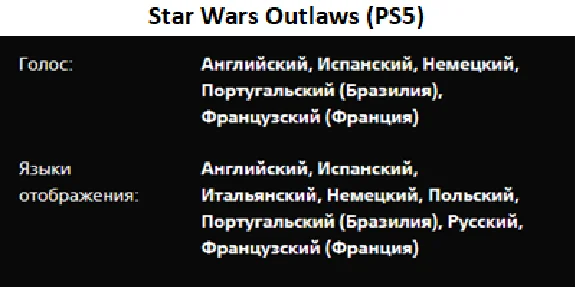 Star Wars Outlaws + 2 DLC PS5 P3 Rent from 15 days