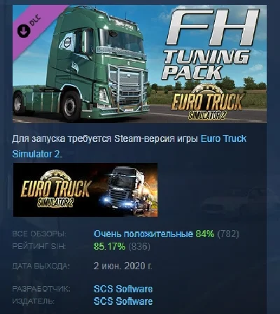 Euro Truck Simulator 2 - FH Tuning Pack 💎 DLC STEAM