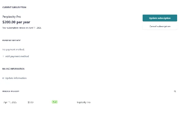 ⚡Perplexity AI Pro | 1 Month/Year | Instant Activation⭐