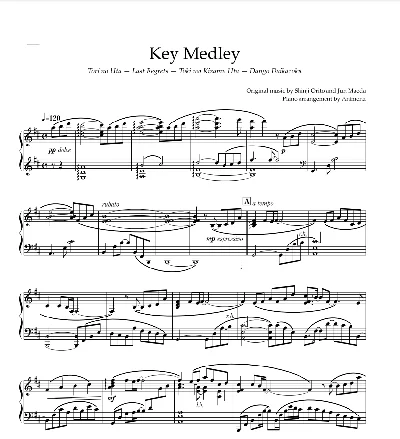 Ноты Animenz - Key Anime Medley (Air, Kanon, Clannad)