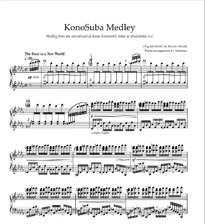 KonoSuba Soundtrack Medley - Masato Kouda - Animenz
