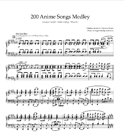 Ноты Animenz - Science Fiction Anime (Songs 145-160)
