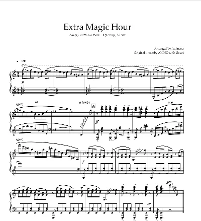Ноты Animenz - Extra Magic Hour - Amagi Brilliant Park