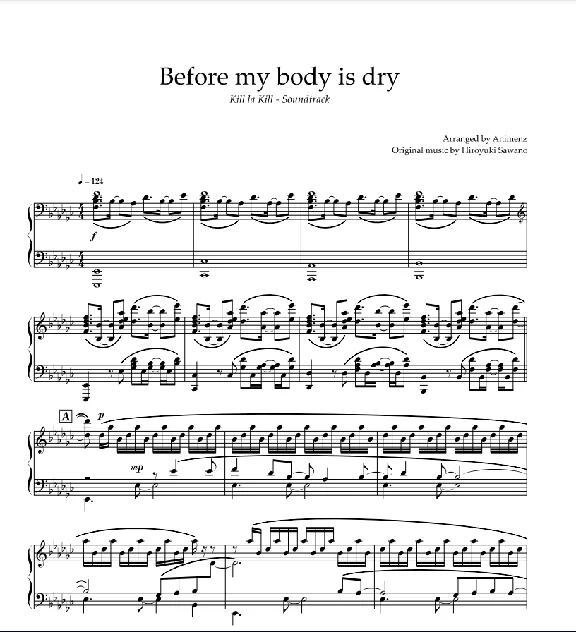 Before my body is dry (Kill la Kill OST) by Animenz