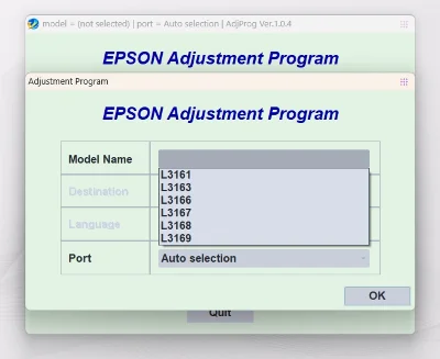 AdjProg Reset- L3161 L3163 L3166 L3167 L3168 L3169