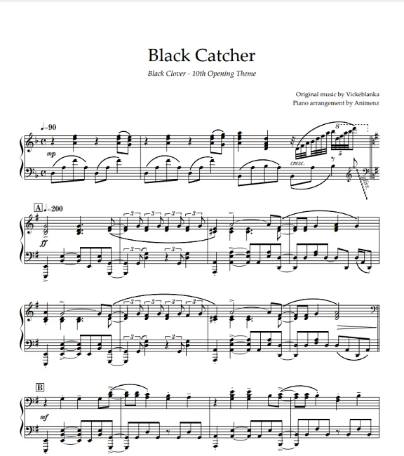 Black Catcher (Black Clover OP10) Vickeblanka - Animenz