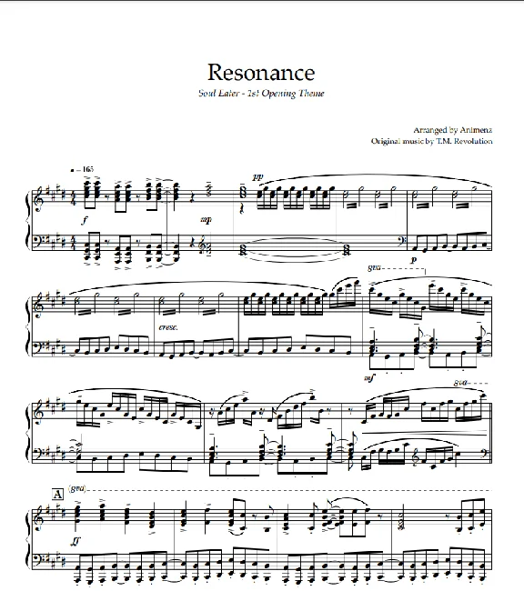 Resonance - Soul Eater OP1 - T.M. Revolution - Animenz