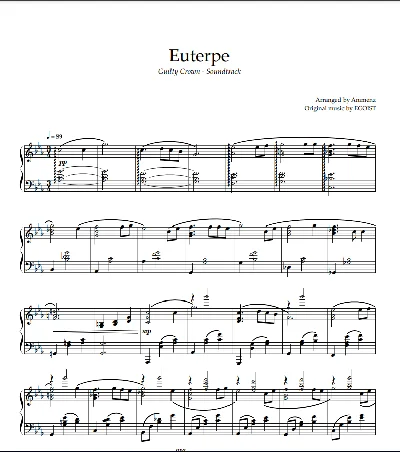 Sheet Animenz - Euterpe - Guilty Crown OST