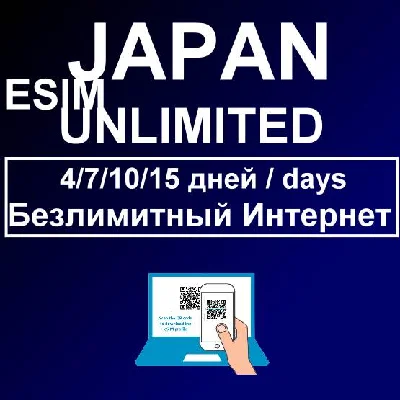 eSIM with UNLIMITED INTERNET in Japan local IP
