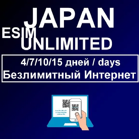 eSIM with UNLIMITED INTERNET in Japan local IP