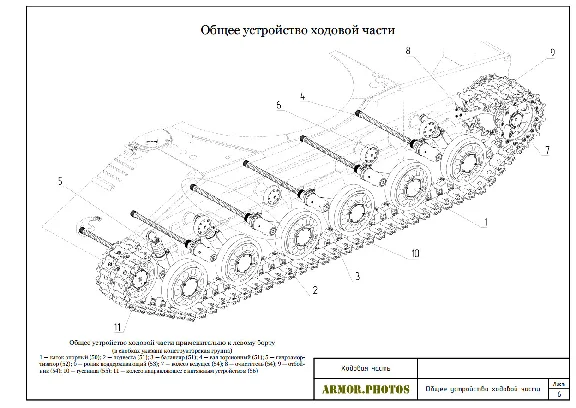 Т-64А. Альбом рисунков и каталог ходовой части