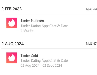Tinder Premium Upgrade (Gold|Platinum | Multi-Country)
