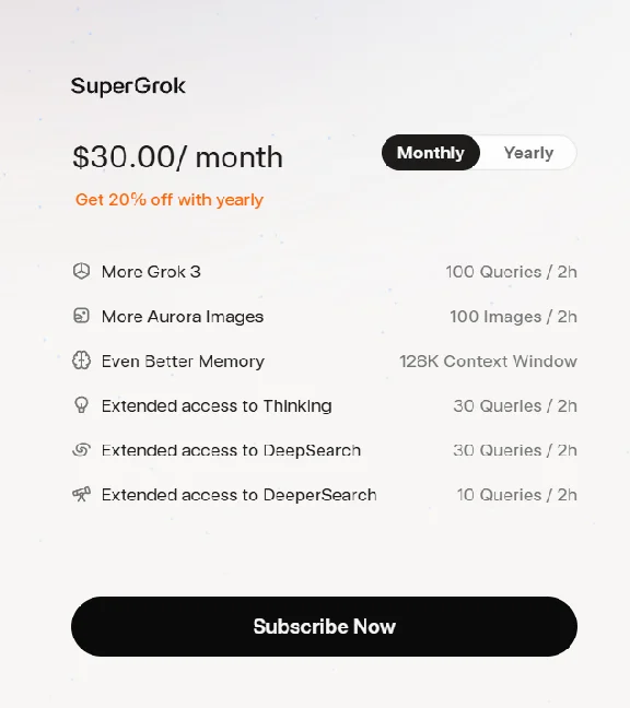 GROK AI x SUPER GROK 3 | 1 MONTH PRIVATE ACCOUNT