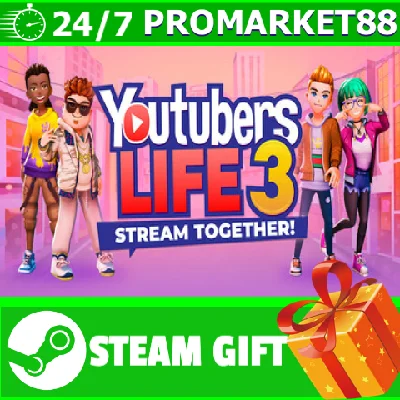 ⭐️ALL COUNTRIES⭐️ Youtubers Life 3 STEAM GIFT