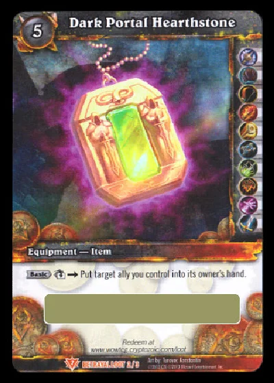World of Warcraft TCG Dark Portal Hearthstone Toy