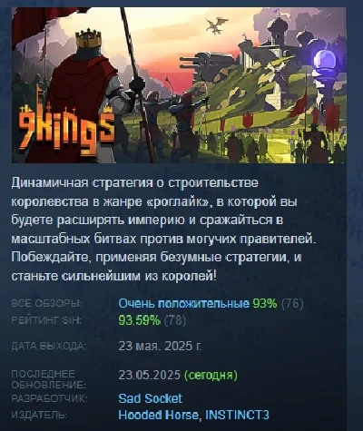 9 Kings АВТОДОСТАВКА STEAM РОССИЯ