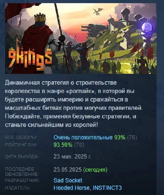 9 Kings АВТОДОСТАВКА STEAM РОССИЯ