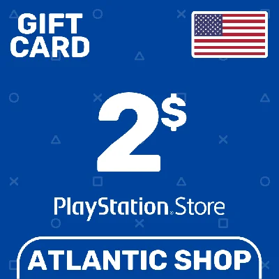 ⭐️PSN Top Up Card 2$ (USD) USA