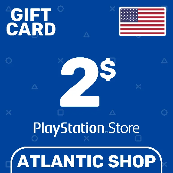 ⭐️PSN Top Up Card 2$ (USD) USA