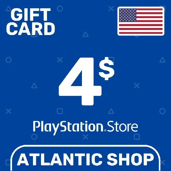⭐️PSN Top Up Card 4$ (USD) USA