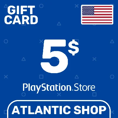 ⭐️PSN Top Up Card 5$ (USD) USA