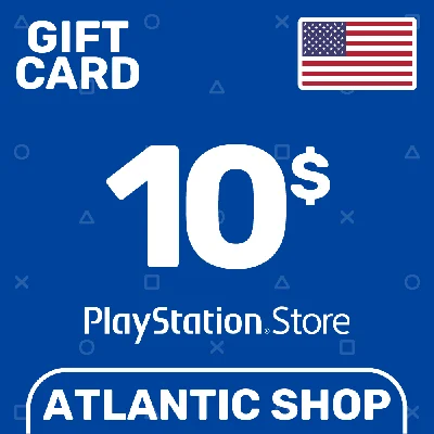 ⭐️Карта Пополнения PSN 10$ (USD) США