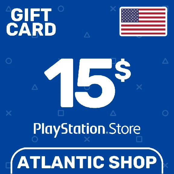 ⭐️PSN Top Up Card 15$ (USD) USA