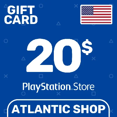 ⭐️Карта Пополнения PSN 20$ (USD) США