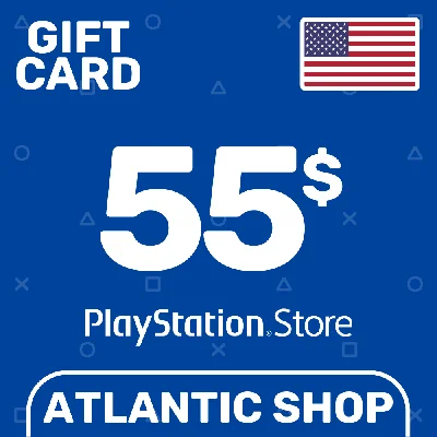 ⭐️PSN Top Up Card 55$ (USD) USA