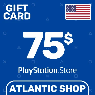 ⭐️PSN Top Up Card 75$ (USD) USA