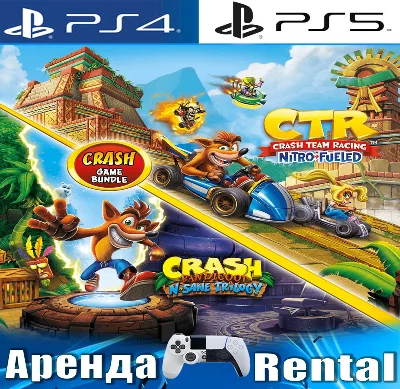 🎮Crash Bandicoot CTR Nitro (PS4/PS5/RUS) Rent🔰
