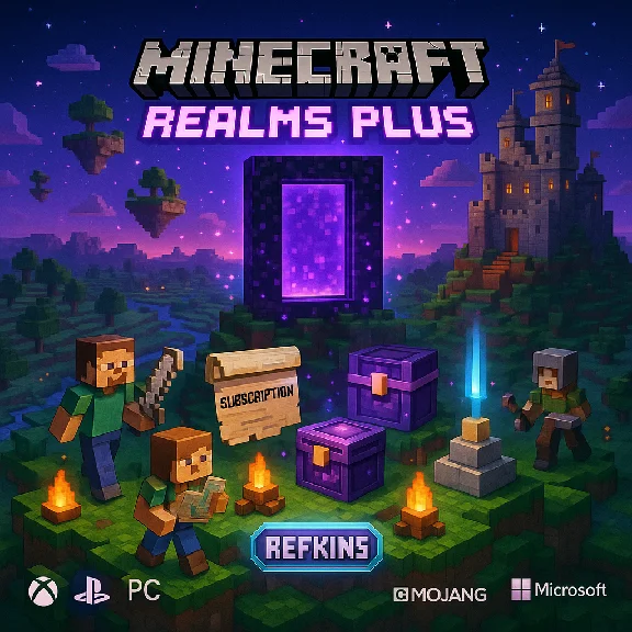 REALMS PLUS MINECRAFT SUBSCRIPTION EXTENSION +MINECOINS