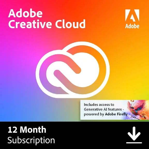 ADOBE CREATIVE CLOUD (12 MONTHS) WARRANTY