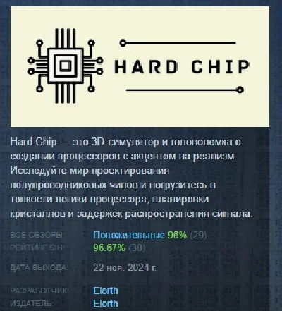 Hard Chip 💎 АВТОДОСТАВКА STEAM РОССИЯ