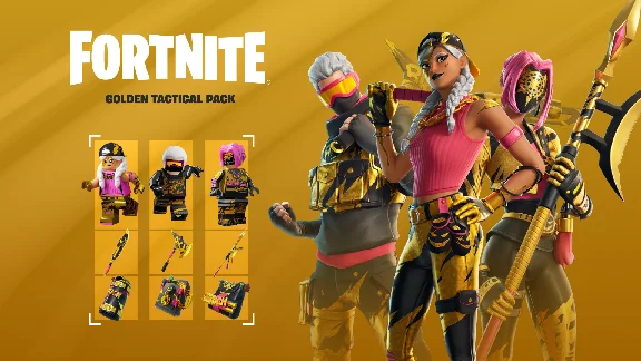 ⭐ Fortnite - Golden Tactical Pack UK XBOX One / Xbox Se