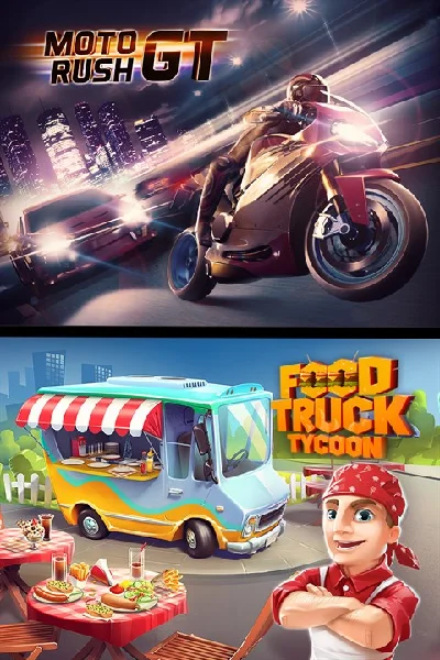 ✅ Moto Rush GT + Food Truck Tycoon Xbox activation