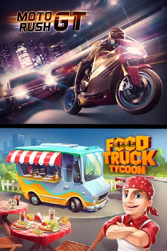 ✅ Moto Rush GT + Food Truck Tycoon Xbox activation