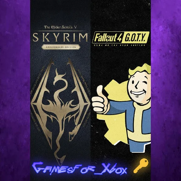 Skyrim Anniversary Edition + Fallout 4 G.O.T.Y Bundle X