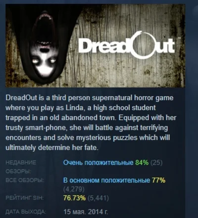 DreadOut 💎 STEAM GIFT RU