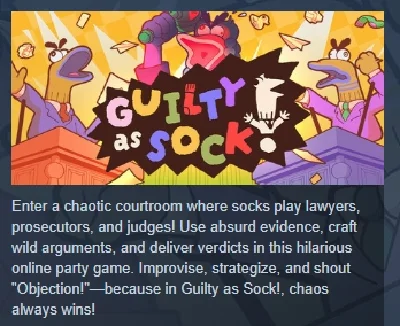 Guilty as Sock! АВТОДОСТАВКА STEAM РОССИЯ