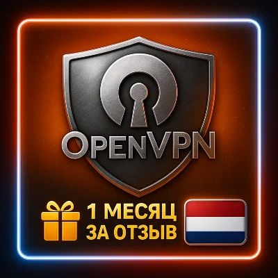 OpenVPN Нидерланды Безлимитный трафик 1-6 месяцев