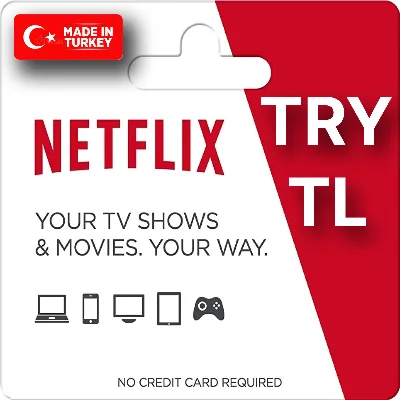 Netflix Gift Card 100-1000 TL TRY Turkey /Digital code