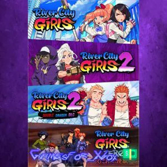 River City Girls 1, 2, and Zero + Double Dragon DLC Bun
