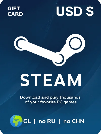 STEAM GIFT CARD 5-100$ USD USA/TURKEY/ARGENTINA КЛЮЧ🔑