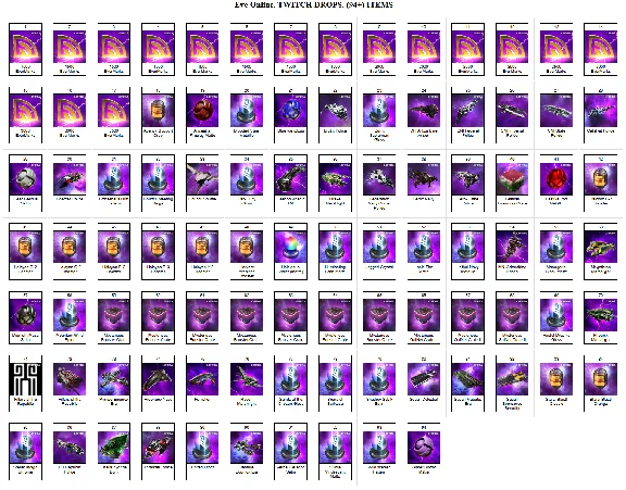 🔥 EVE Online✦TWITCH DROPS✦ 94+ ITEMS / CRATES + 🎁