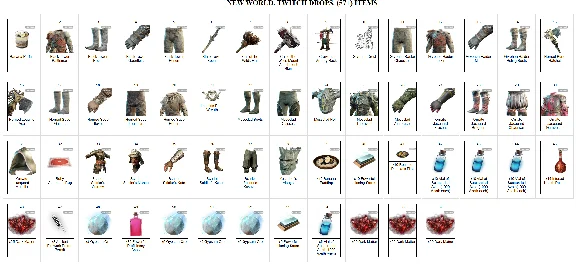 🔥 NEW WORLD: Aeternum✦TWITCH DROPS SKINS✦57+ ITEMS +🎁