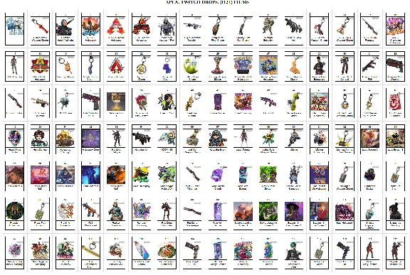 🔥Apex Legends✦TWITCH DROPS SKINS✦112+ ITEMS/ SCREENS🎁